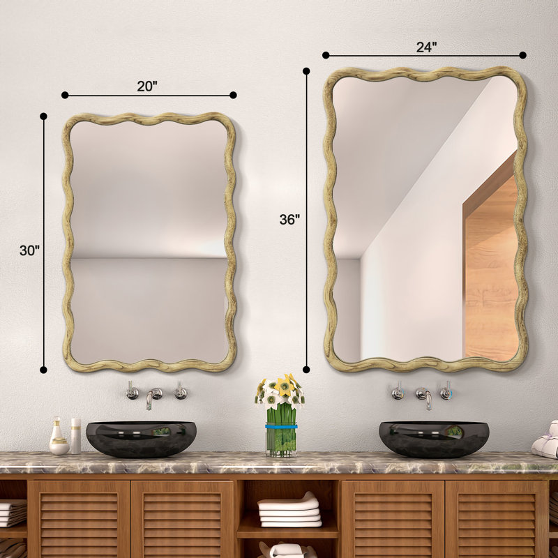 Miroir Chepachet, 36 po x 24 po, Brossé
