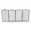Structure de lit plateforme en bois massif avec clôture-10436032