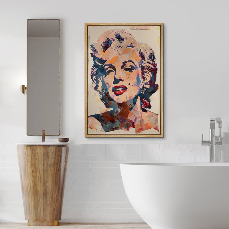 «Pop Urban Street» par Marilyn Monroe, H 36 po x l 24 po, Encadré naturel
