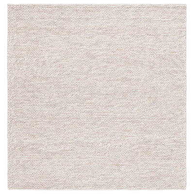 Almus Geometric Handmade Hand-Loomed Beige / Ivory Area Rug