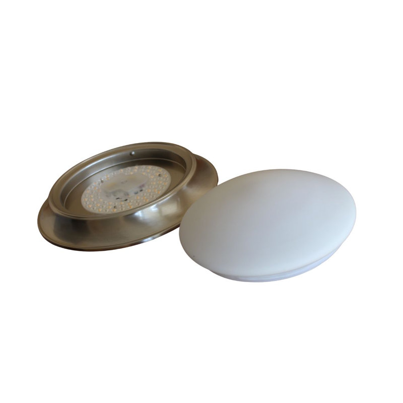 13"w 1-Light LED Flush Mount Ceiling Light Brushed Nickel Finish by RP Lighting
