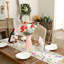Chemin de table de printemps 13 x 120 pouces, fleurs sauvages décoratives rustiques, décoration de table de ferme pour la salle à manger de cuisine, dîner intérieur ou extérieur
