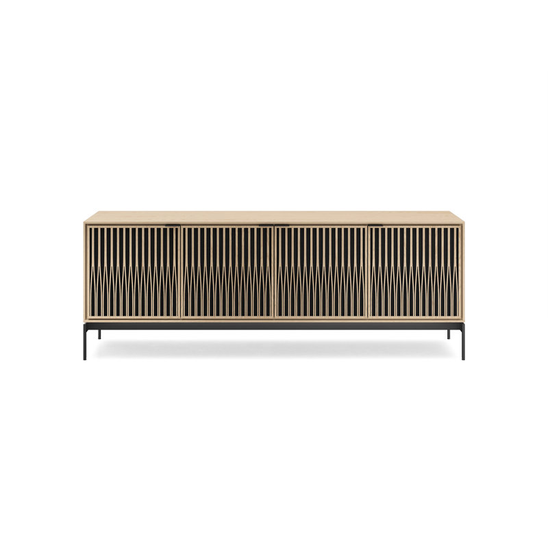Elements - Cabinet with Console Base - Tune Door, Washed Oak