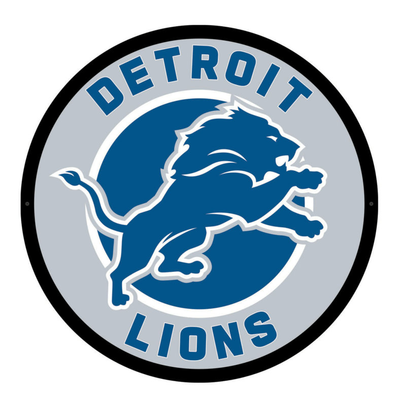 Plaque murale lumineuse NFL, Lions de Detroit