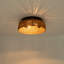 Plafonnier encastré 2 lumières en rotin