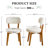 Mid-Century Modern 20” H Wooden Dining Chairs Upholstered Kitchen Side Chair-1581002736