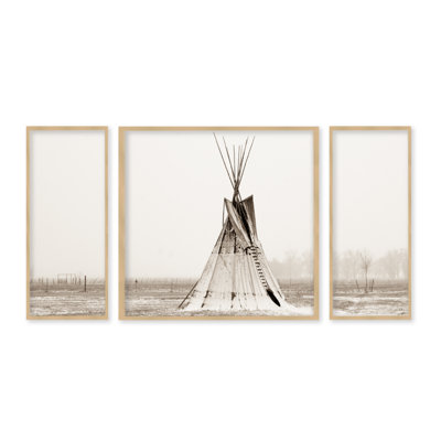 " Tipi Snow " by Geraint Smith 3 - Pieces