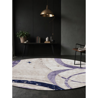 Tapis beige soyeux et moelleux