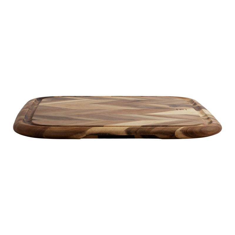 Acacia Herringbone Rectangular Carving and Cutting Board