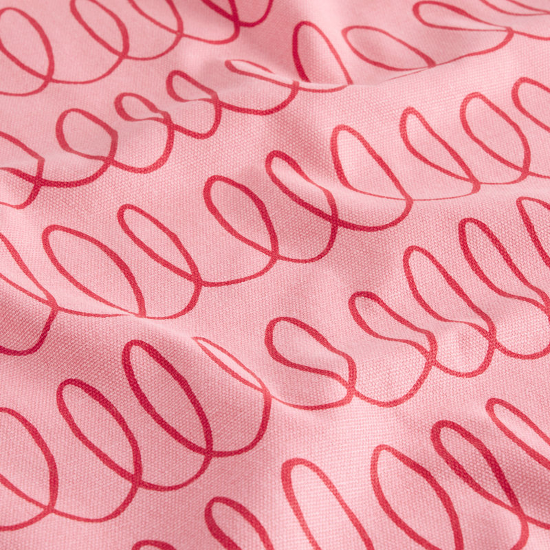 Loop And Dot 100% Cotton Square, Pink Blush