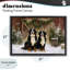 Cadre flottant Barnyard Bernese Mountain Dogs, design par Tina LeCour-31933189-31933193