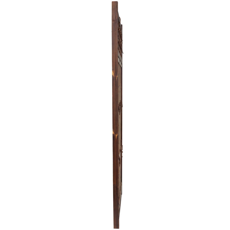 Japanese Zen Garden Fence Panel, 6' H x 3' W, Light Bamboo