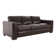 Ajmy Genuine Leather Square Arm Sofa Couch Oversized Deep Seat Sofa Modern Upholstered Sofa