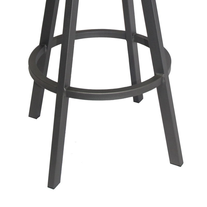 Swivel Upholstered Faux Leather Counter Stool, Counter Stool (26" Seat Height)