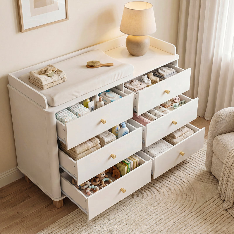 120 cm W Chest of 6 Drawers