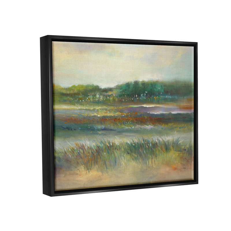 «Calming Countryside Scenery Field», art mural sur toile flottante par K. Nari, H 17 po x l 21 po x P 1,7 po