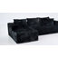 Canapé modulaire Boneless de 93 po, canapé modulaire Cloud avec assise profonde, canapé modulaire moderne en L avec méridienne, fauteuils rembourrés pour le salon, la chambre à coucher, sans assemblage-51215134-51215123
