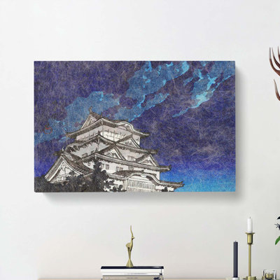 Himeji Castle by Hasui Kawase - Wrapped Canvas Painting Print