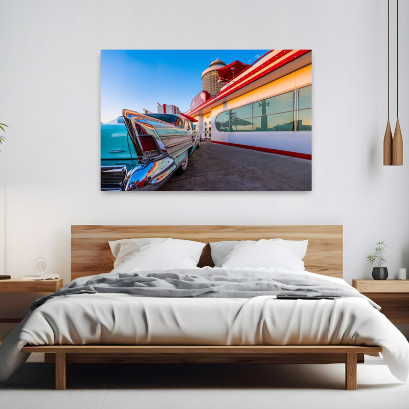 Nostalgic 1950'S Americana Contemporary Wall Art, 40" H x 60" W