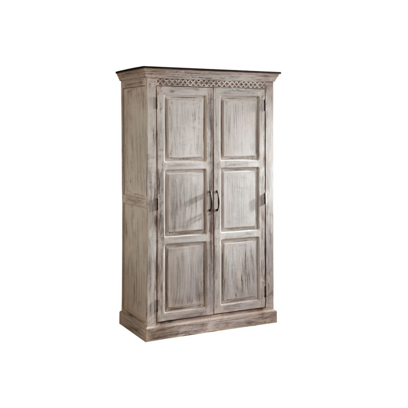 Castle 2 Door Solid Wood Wardrobe