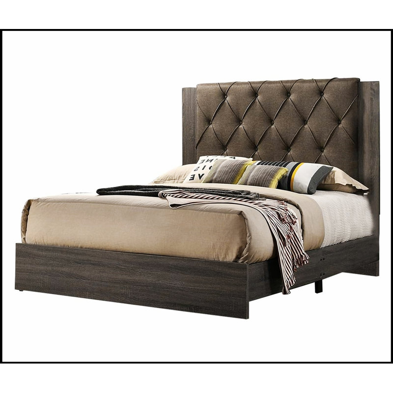 Lit de tête de lit capitonné luxueux, parfait pour un sommeil élégant et confortable dans n'importe quelle chambre à coucher.