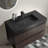 Modern Walnut Vanities With Sink, Floating Bathroom Storage
