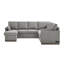 Canapé-lit d'angle convertible Serta Exeter 110,2 po (280 cm) avec méridienne de rangement réversible, lit escamotable et prise USB-109510241