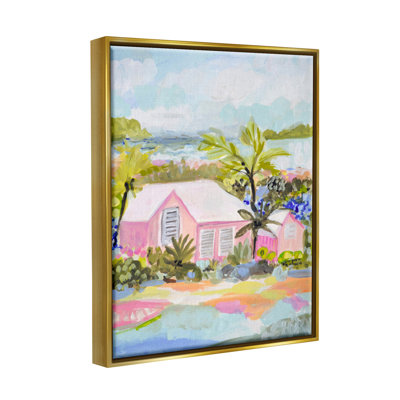 «Pink Tropical Cottage» par Karen Fields