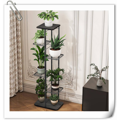 Support à fleurs simple en métal robuste à 6 niveaux à 7 niveaux