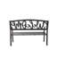 Banc de jardin en métal Welcome