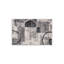 Tapis géométrique crème / noir / gris Bionda-215131199
