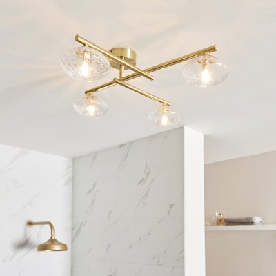 Myakka Glass Semi Flush Mount