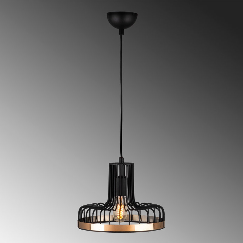 Luminaire suspendu géométrique à 1 lumière Charlize