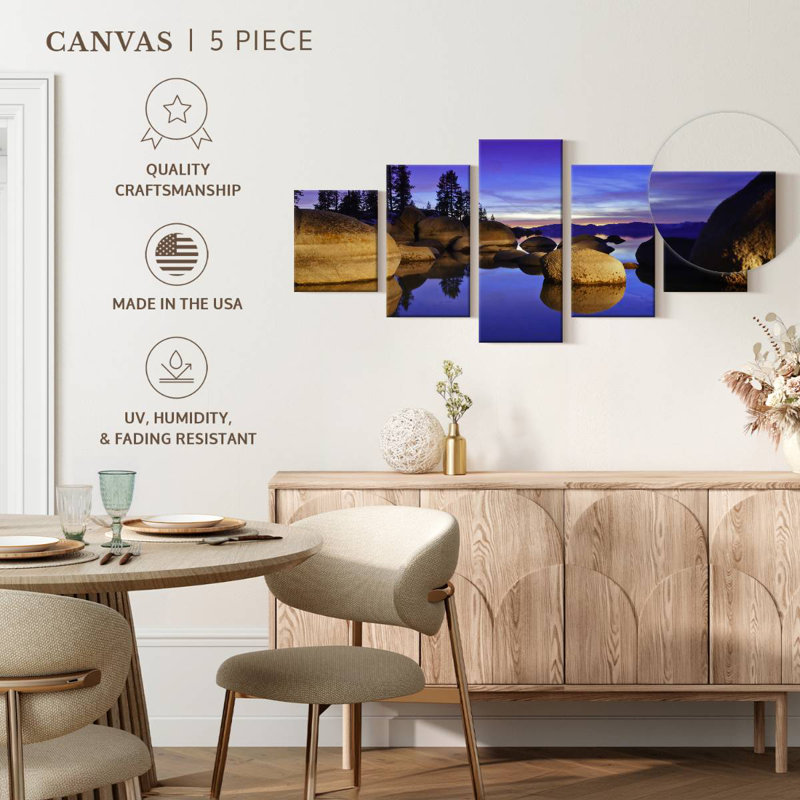 Alvord Lake Tahoe's Sand Harbour, 24" H x 55" W