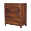 Commode 3 tiroirs en bois massif brun Aspen