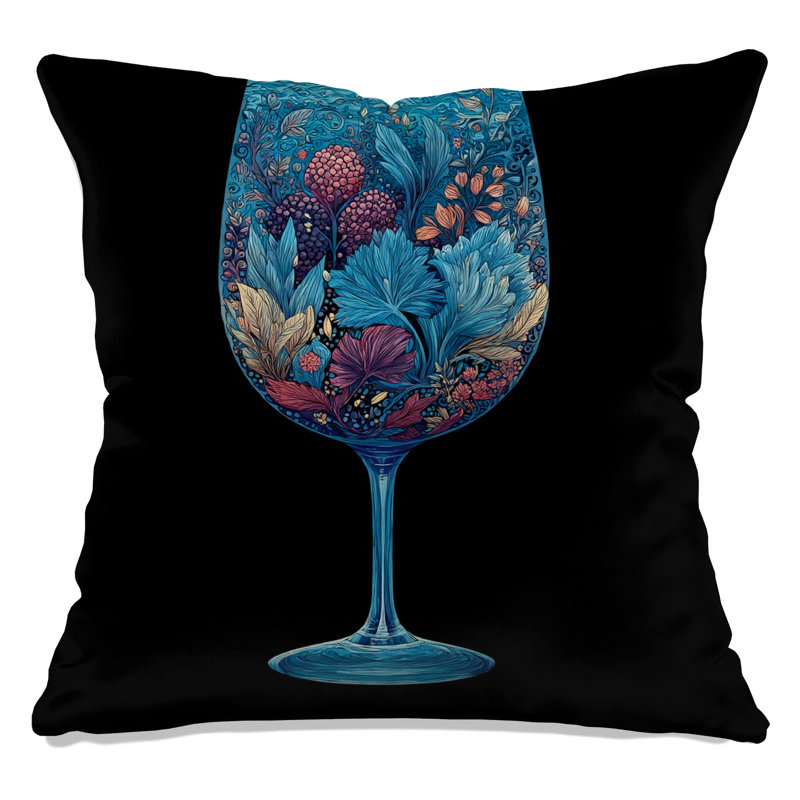 Coussin Floral, 14 X 14 pouces
