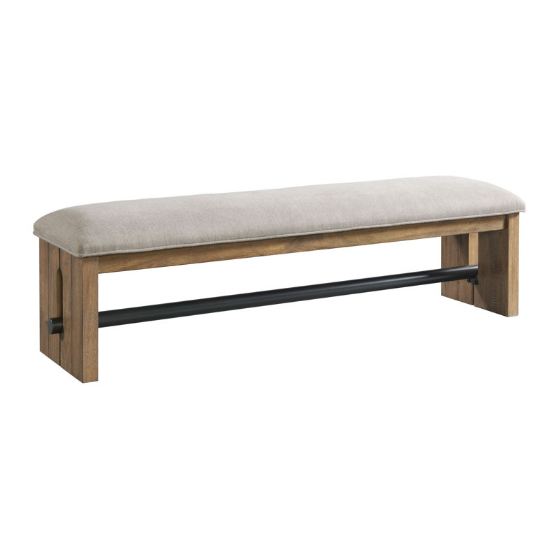 Rabbie Polyester Blend Upholstered Bench