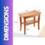 2 Tier Bamboo Side Table Shower Stool