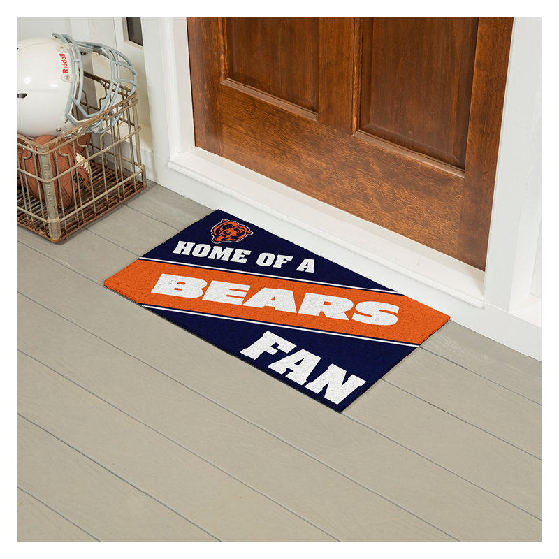 NFL Home of a Fan Team Color Outdoor Doormat, Chicago Bears