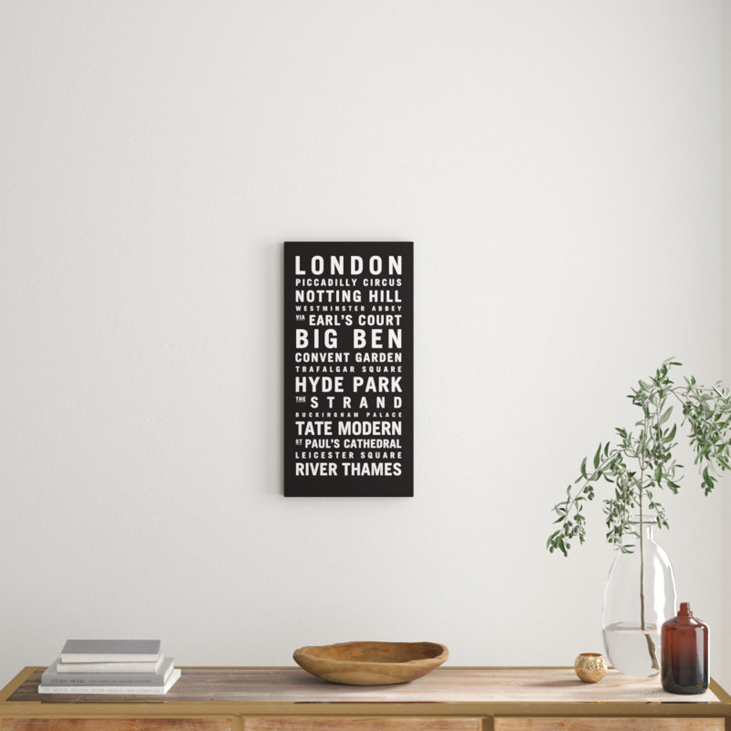 Tram Scrolls - Wrapped Canvas Print, 61cm H x 31cm W x 3.8cm D