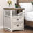 Chaky 2 - Drawer Nightstand with Storage and Built-In Outlets-900773595