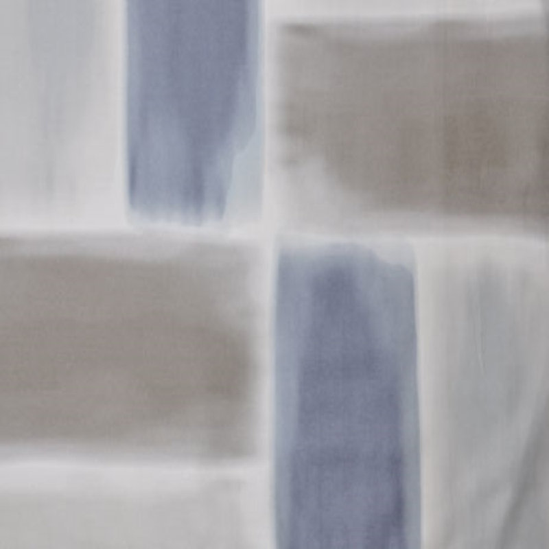 Gouache Sateen Duvet Cover, Blue, King Duvet Cover