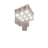 Tubes Ceiling Lamp 9 White Glossy Matt Nickel E26 Ul