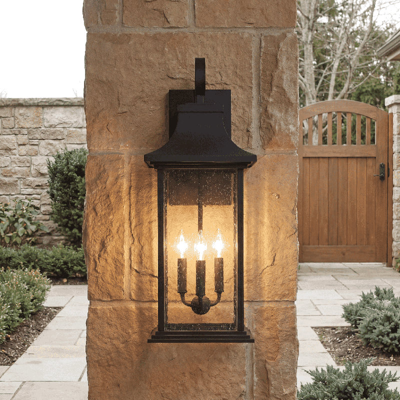 Cashala 3-Light Outdoor Wall Lantern