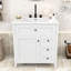 Meuble-lavabo en bois avec lavabo, 3 tiroirs et tablette réglable-130543628-130543633