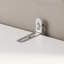 Garde-robe de coin à 2 portes avec tringle suspendue et 6 tablettes intérieures, rangement pour garde-robe de chambre à coucher peu encombrant