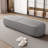 Gray Modern Wood Upholstered  Bedroom and Entry Leather Long Storage Bench-441639730