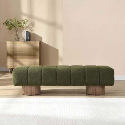 Banc rembourré Boucle, sans assemblage
