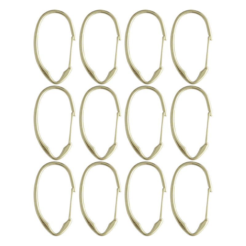 Zinc Shower Curtain Hook, Gold