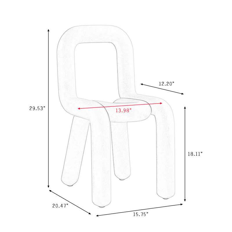 Chaise d'appoint noire à dossier solide (ensemble de 2), Black
